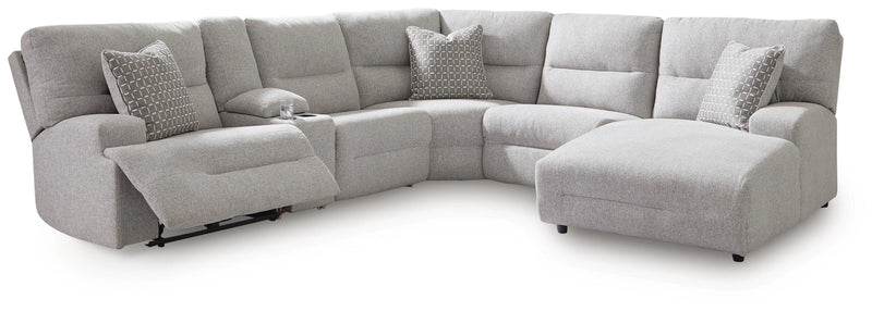 Seccional reclinable eléctrico Acklen Place con chaise