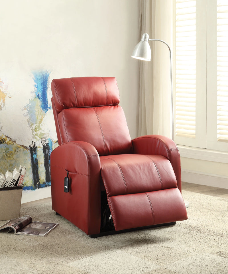 Sillón reclinable Ricardo Red PU con elevación eléctrica