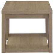 Pavone Open-Shelf Coffee and End Table Set - Latte 2-Piece Set