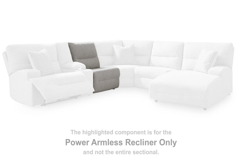Seccional reclinable eléctrico Acklen Place con chaise