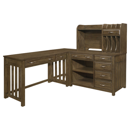 Blanche 4pc Corner Desk (desk+corner+credenza+hutch)