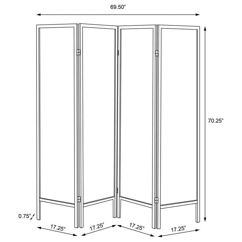Haidera Four-Panel Room Divider