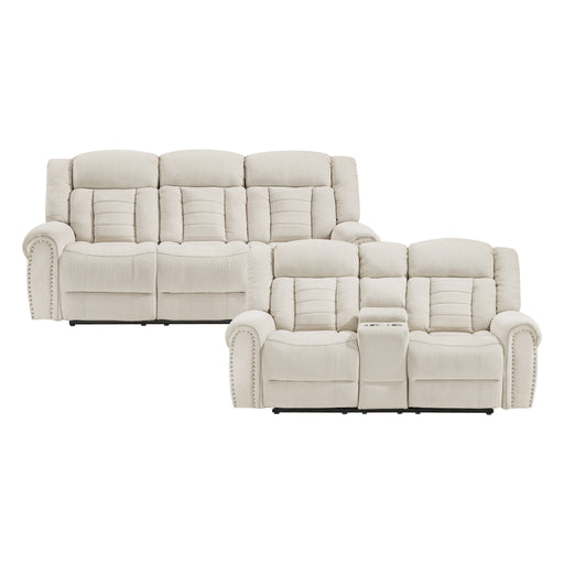 Nutmeg 2pc Set: Sofa, Love