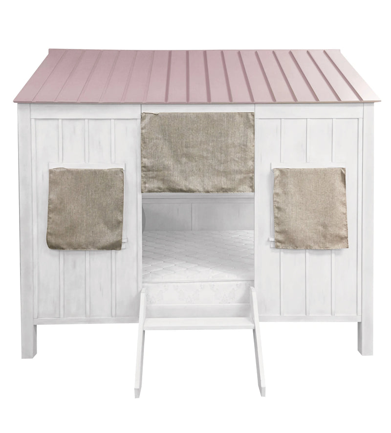 Cama completa Spring Cottage blanca y rosa