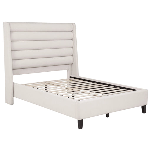 Leslie Upholstered Wingback Platform Bed