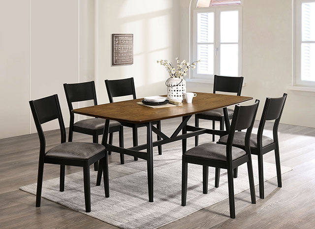 Juego de mesa de comedor Oberwil de 7 piezas
