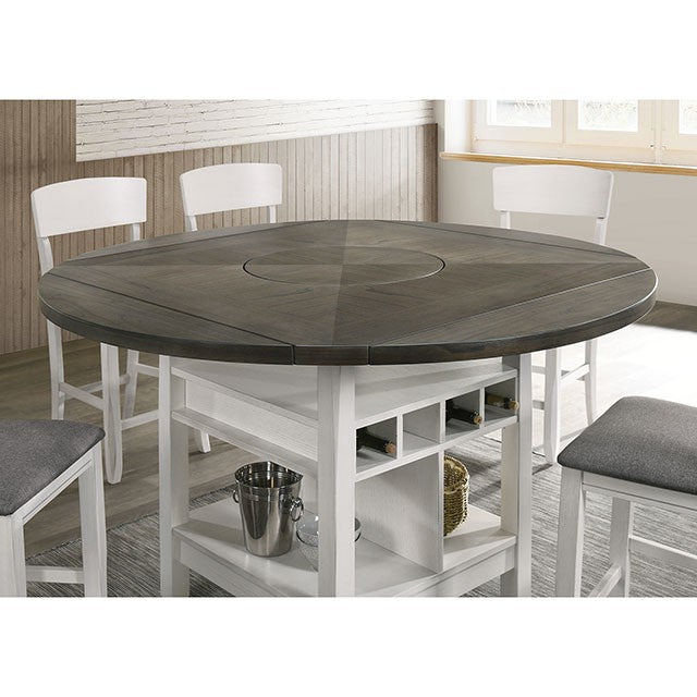 Juego de mesa de comedor Stacie de 7 piezas