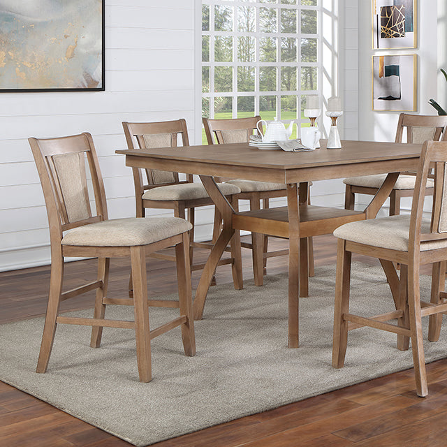 Juego de mesa de altura de mostrador de 7 piezas Upminster