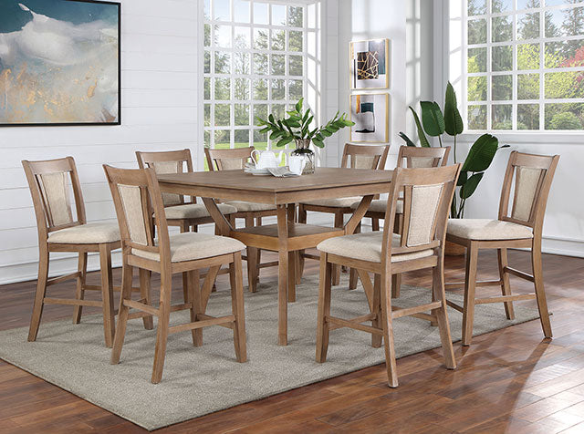 Juego de mesa de altura de mostrador de 7 piezas Upminster