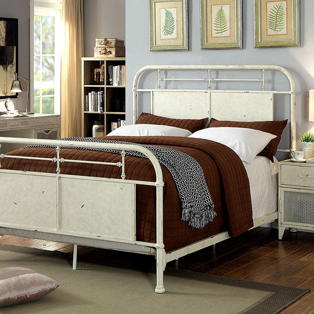 Haldus Cal.King، E.King، & Twin Bed أبيض، عاجي، وأحمر