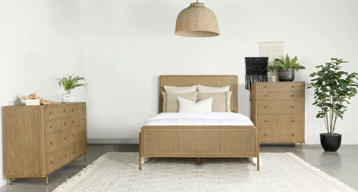 Arini 5 Pc Bedroom Set (Queen Bed, Nightstand, Dresser, Mirror and Chest)