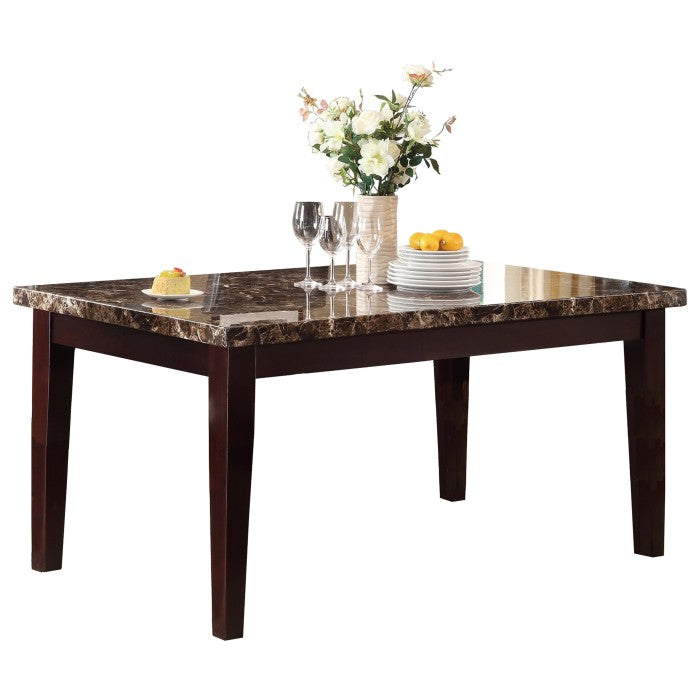 2544-64 - Mesa de comedor, cubierta de imitación mármol