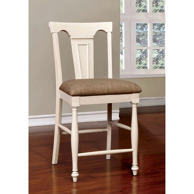 SABRINA Silla alta Off White/Cherry, cerezo y blanco (2/CTN)