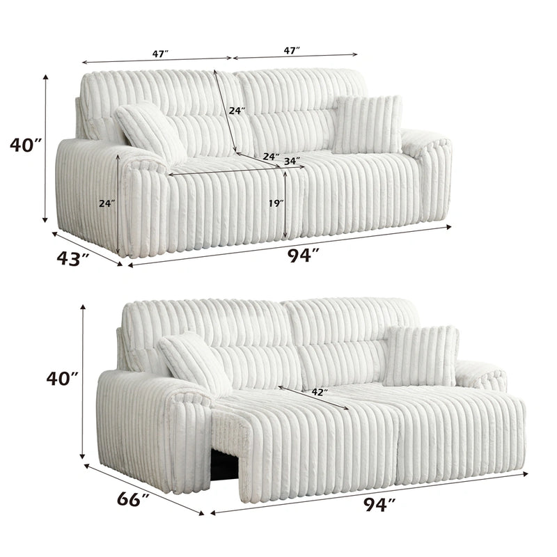 Power Motion Sofa w/Sleeper & USB Port