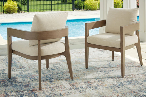Sillón de comedor Serene Bay para exterior con cojín (juego de 2)