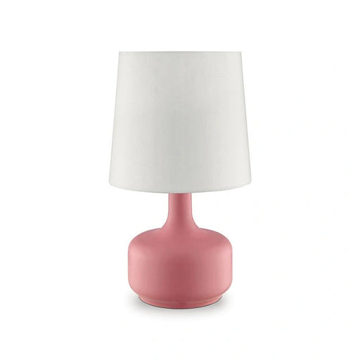 Lámpara de Mesa Rosa Mate Farah de 17" de Altura