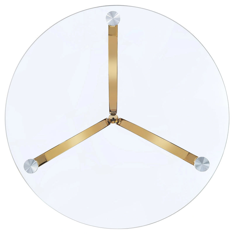 Eloise Round Glass Top Side Table