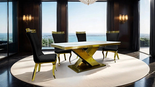 Juego de mesa de comedor de 7 piezas Palazzo