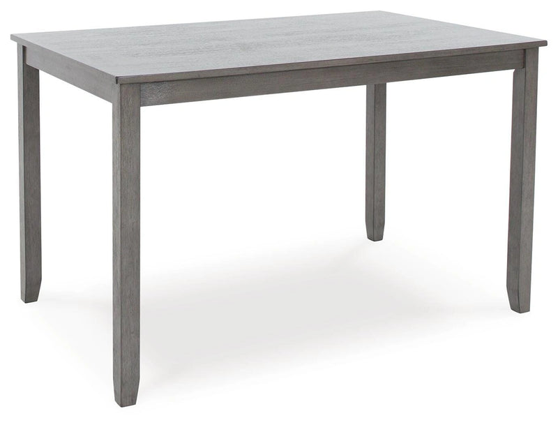 Mesa de comedor a la altura de la encimera y taburetes de bar Caitbrook (juego de 7)