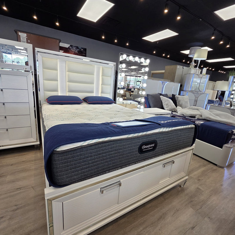 Simmons Beautyrest Plush Queen Mattress at DFW Furniture Warehouse overstock
