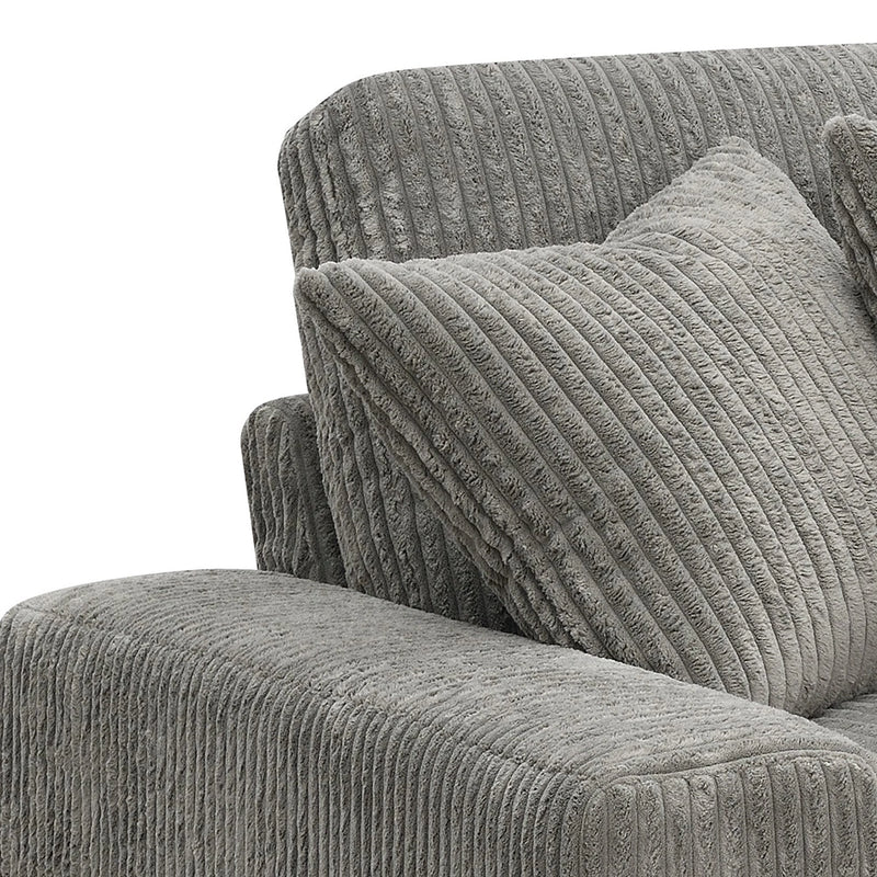 Reversible Sectional Sofa w/6 Pillows