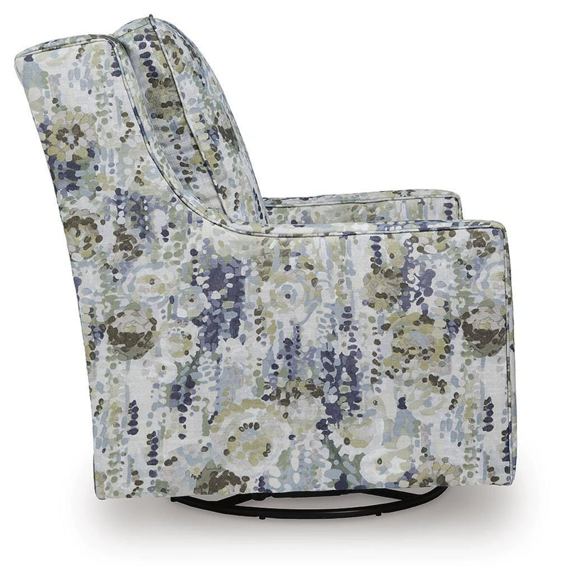Sillón acentuado giratorio y reclinable Dustinford