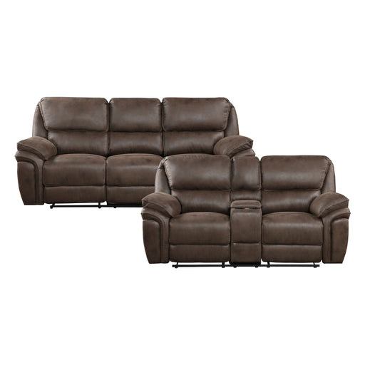 Proctor 2pc Set: Sofa, Love (8517BRW)