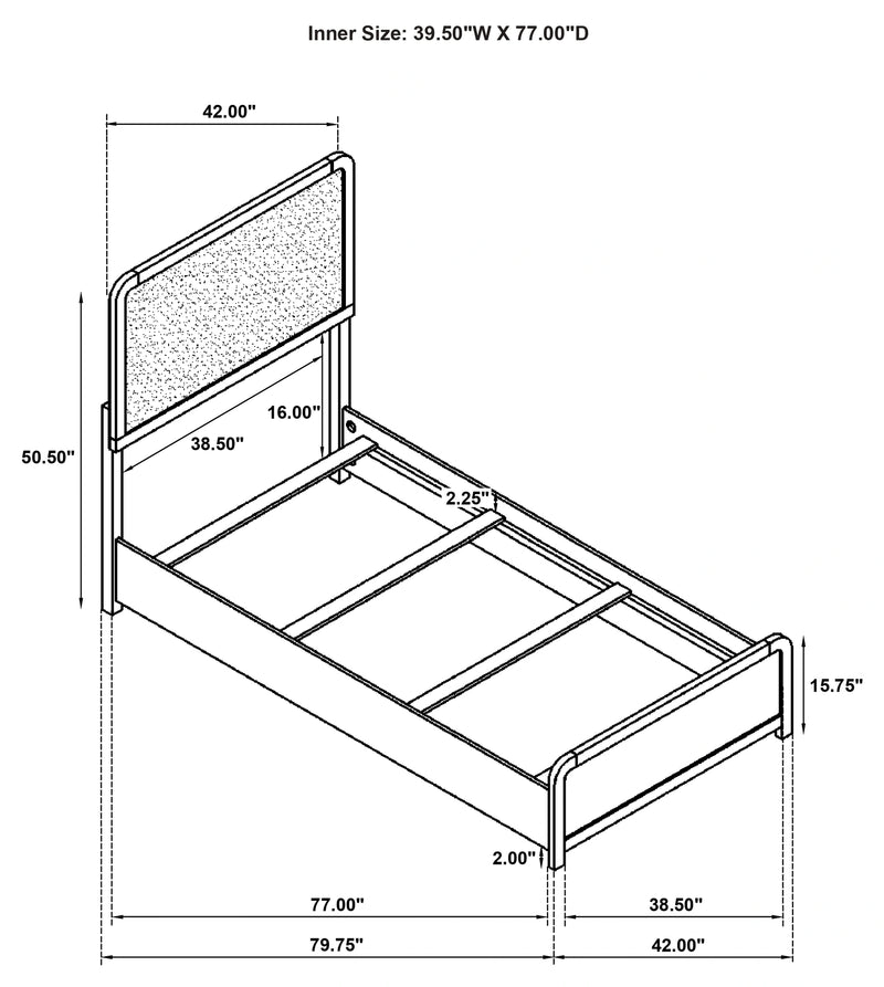 Cavelle Panel Bed