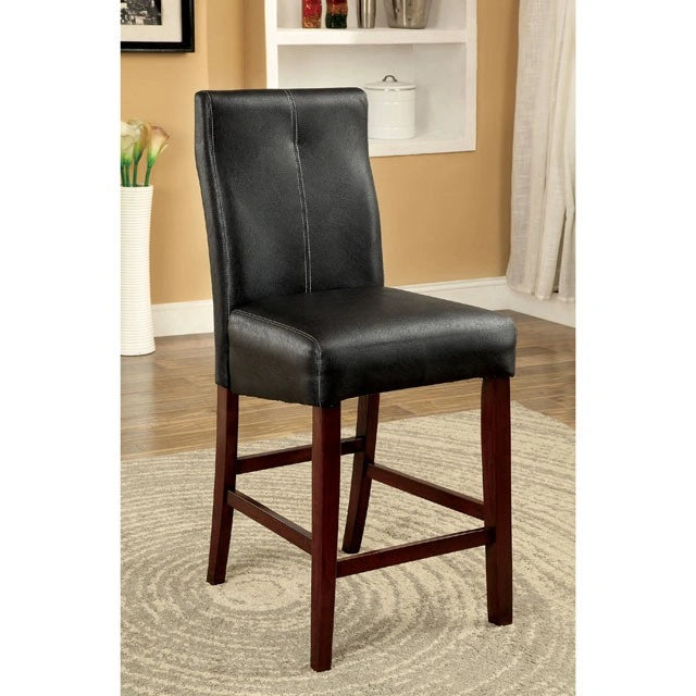 Silla BONNEVILLE II, altura de mostrador, color cereza/negro (2/CTN)