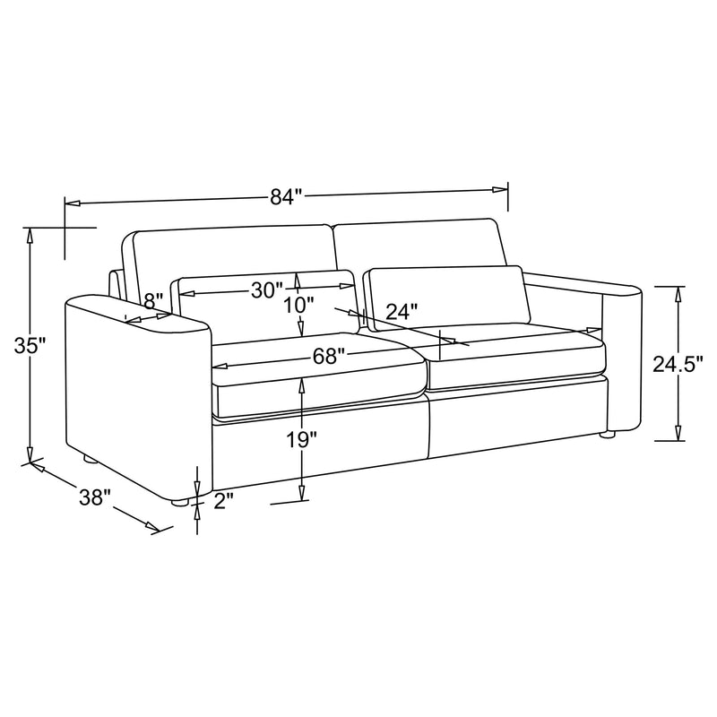 Amador Track Arm Sofa