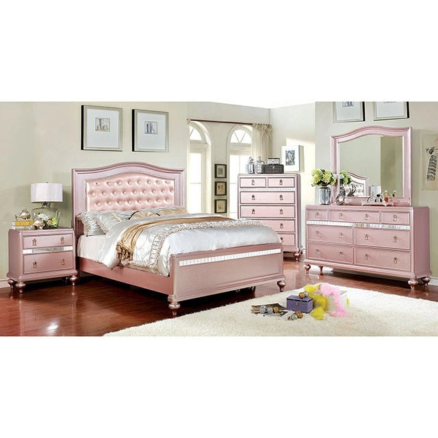 Mesita de Noche Ariston Oro Rosado