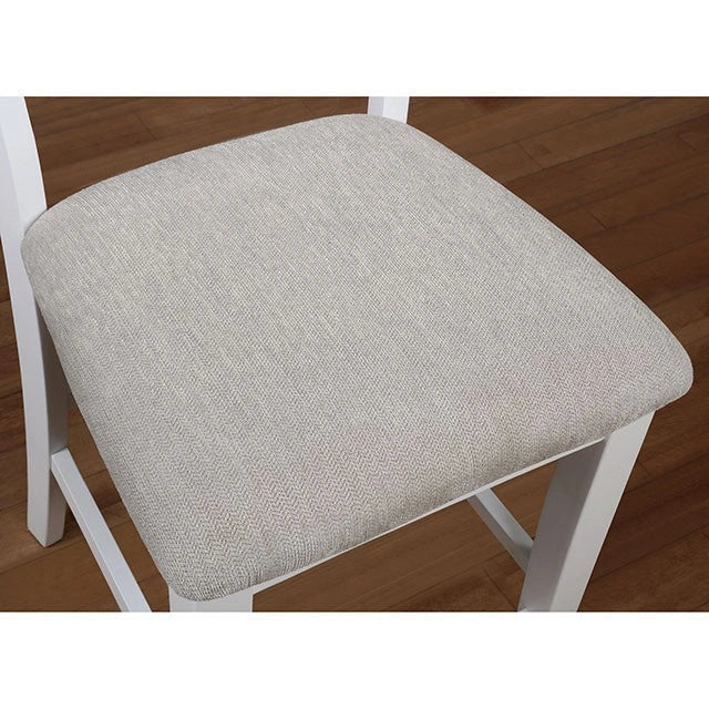 Silla de mostrador Kiana blanca (2/caja)