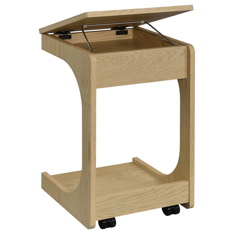 Ralston Lift-Top Side Table with Casters