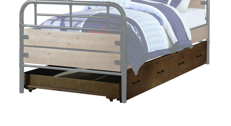Cama nido Adams de roble antiguo (individual)