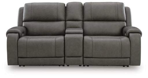 5Z - Sofá seccional reclinable eléctrico Pittson con consola