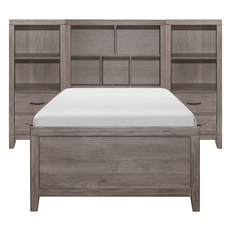 Woodrow-4pc Set Twin Wall Bed with Toy Boxes (TB+2PNS+TFT) image