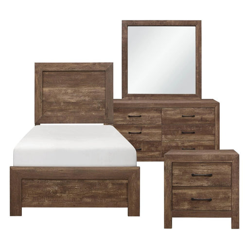 Juego de cama Corbin marrón