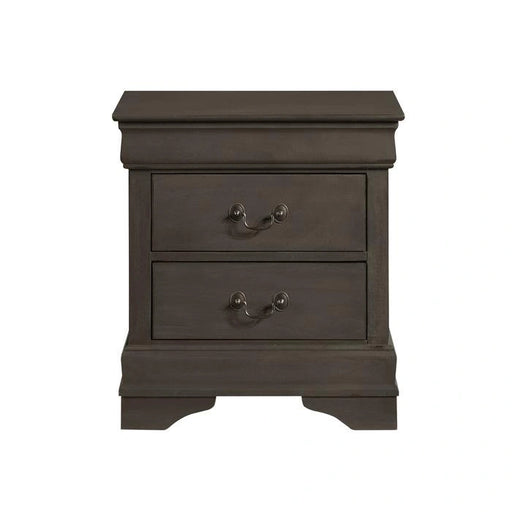 Mayville Mesita de Noche con 2 Cajones en Gris 2147SG-4