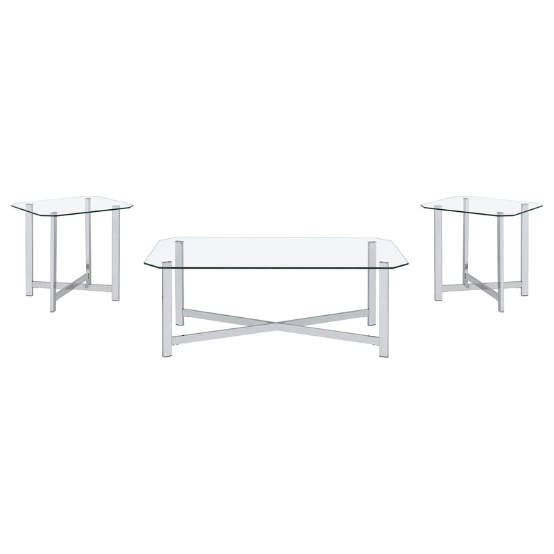 Cronin Glass Top Coffee Table Set