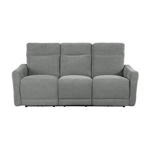 Sofá Reclinable de Doble Reclinación Horizontal Edition Power en Gris Paloma 9804DV-3PWH