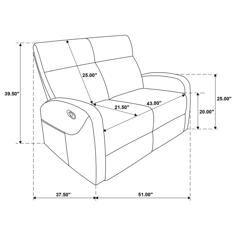 Hamilton Manual Reclining Loveseat