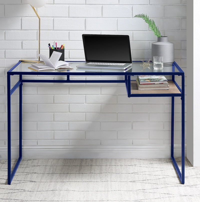 Escritorio Yasin Blue & Glass