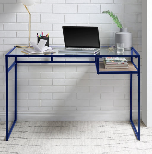 Escritorio Yasin Blue & Glass