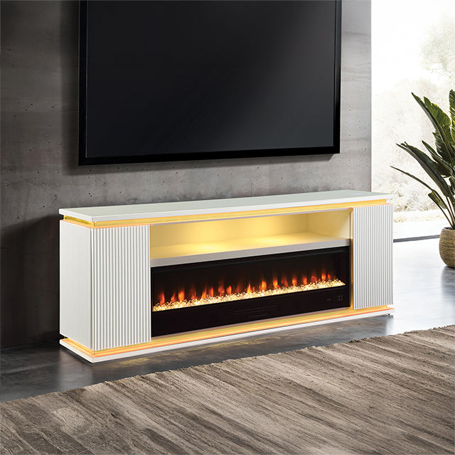 Mueble para TV Medea de 71" con chimenea eléctrica