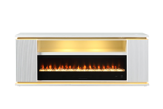 Mueble para TV Medea de 71" con chimenea eléctrica