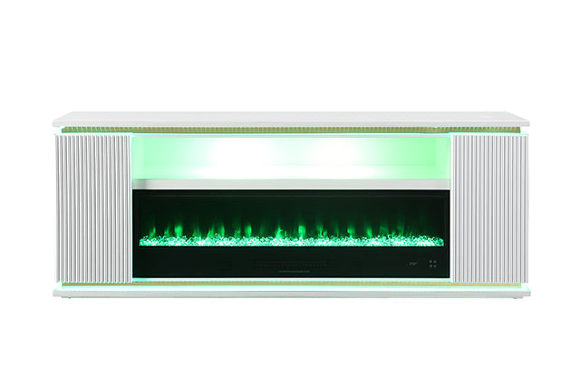 Mueble para TV Medea de 71" con chimenea eléctrica
