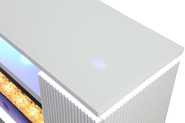 Mueble para TV Medea de 71" con chimenea eléctrica