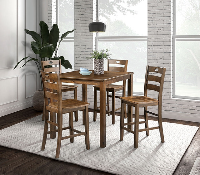 Juego de mesa de altura de mostrador de 5 piezas Lubbock