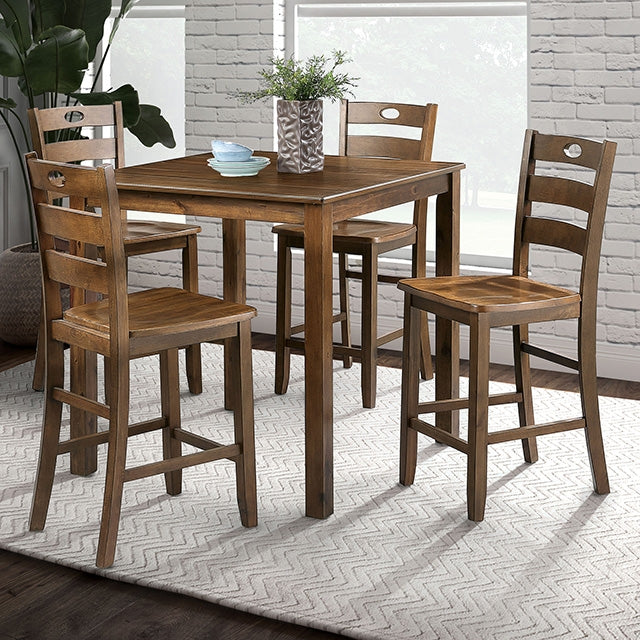 Juego de mesa de altura de mostrador de 5 piezas Lubbock