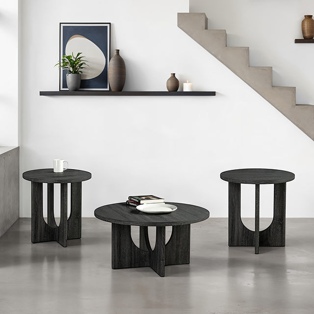 Juego de mesa Holen de 3 piezas, gris